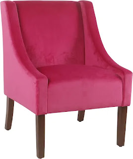 magenta accent chair