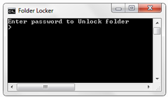 lock folder