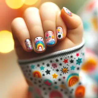 uñas para niñas sencillas Uruguay