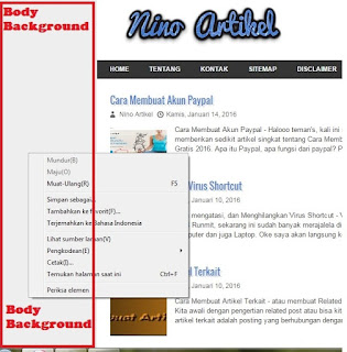 Cara Mengganti Warna BackgroundTemplate Blog