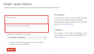 Google Plus Sayfası