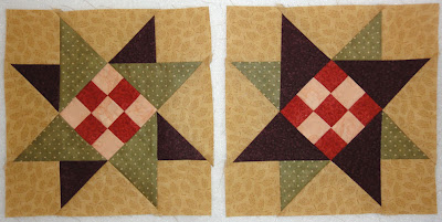 Green Piece pieced block 8