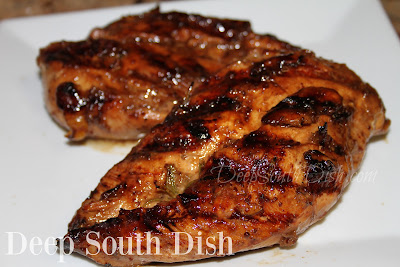 A general-purpose marinade with a base of oil, soy sauce, balsamic vinegar, Worcestershire sauce and mustard with additional seasonings, great on chicken, beef, pork, shrimp and even vegetables.