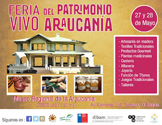 @Museoaraucania invita a celebrar los días del patrimonio cultural en #Temuco con la feria del Patrimonio Vivo Araucanía este 27 y 28 de #Mayo.