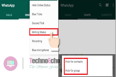 cara menyembunyikan tulisan sedang mengetik pesan di whatsapp