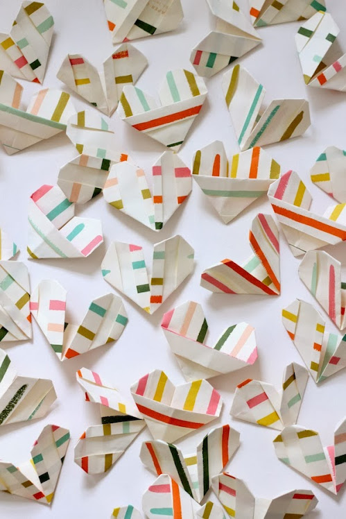 Use leftover pretty Christmas wrapping paper to make these Origami projects