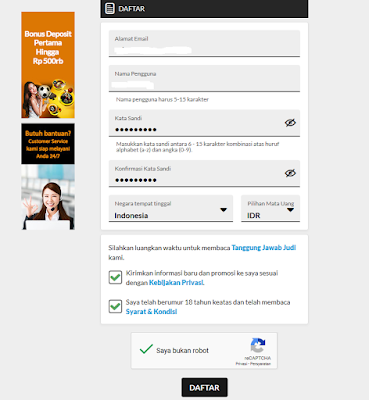 form cara daftar 188bet