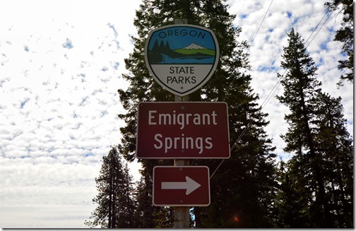 Emigrant Springs Sign