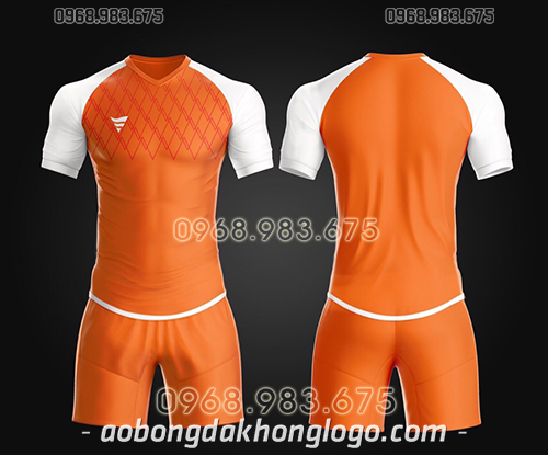 Áo bóng đá ko logo TA Spe màu cam