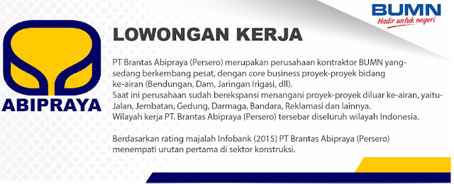 Lowongan Kerja PT Brantas Abipraya (Persero)