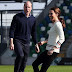 Kate Middleton And Prince William Takes Part In Football Training Session In Belfast