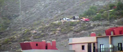 Bomberos Las Palmas de Gran Canaria intentando el rescate de un señor de avanzada edad caído por una ladera de San José