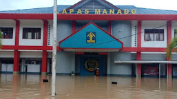 Tanggap Darurat Banjir, Lapas Manado Lakukan Evakuasi Warga Binaan