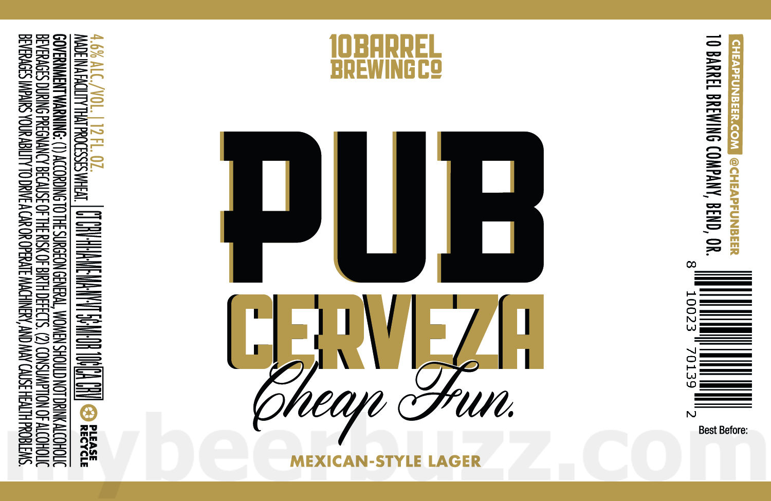 10 Barrel Adding Pub Cerveza Cheap Fun Mexican-Style Lager
