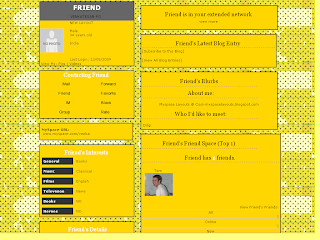 Yellow Myspace Layout