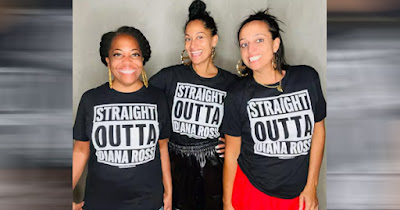 Diana Ross' daughter wearing Straight Outta t-shirts