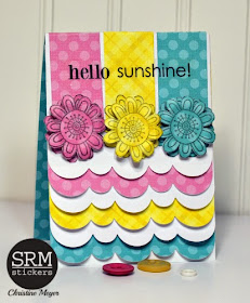 SRM Stickers Blog - Spring Cards by Christine - #cards #spring #stickers #punchedpieces #clearstamps #janesdoodles