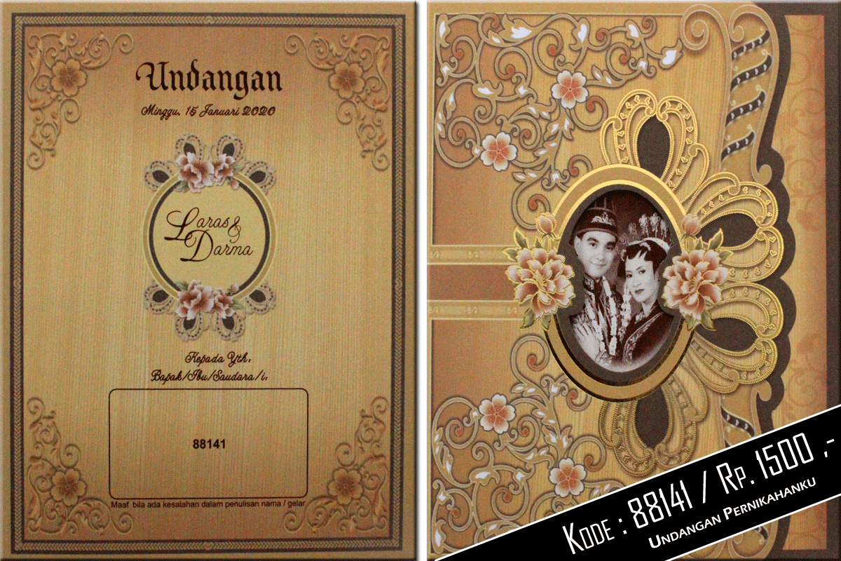 Undangan Pernikahan Softcover Rp 1500 Undangan Pernikahan Murah