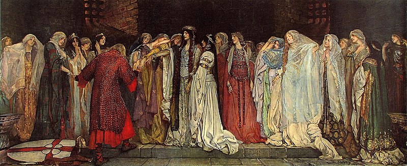 Edwin Austin Abbey, "Castle of Maidens"