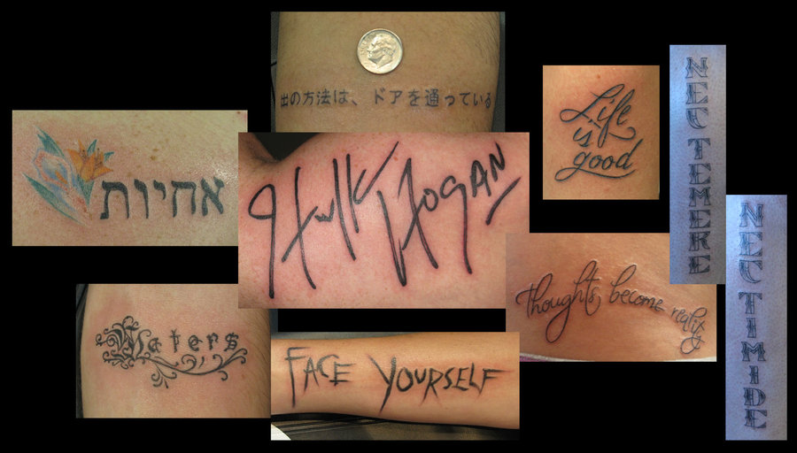 Freeware: Tattoo Font Styles flair to their text tattoos.