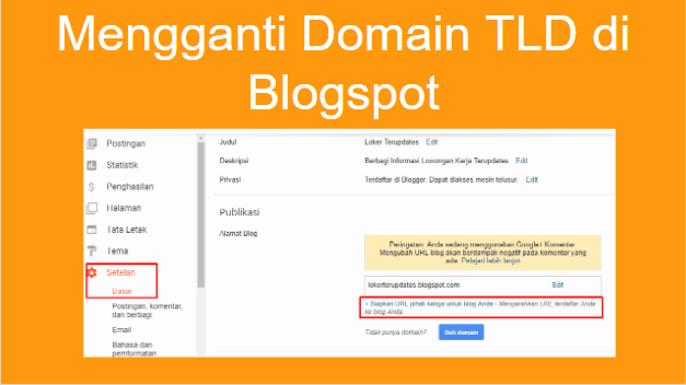 Cara Mengganti Domain TLD