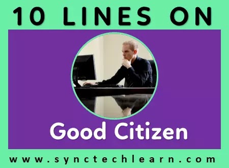 10 lines on good citizen in english