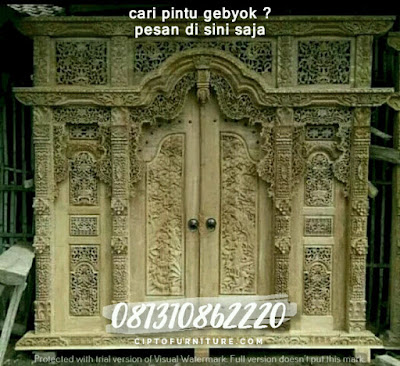 Ukiran Pintu Gebyok Minimalis Cantik