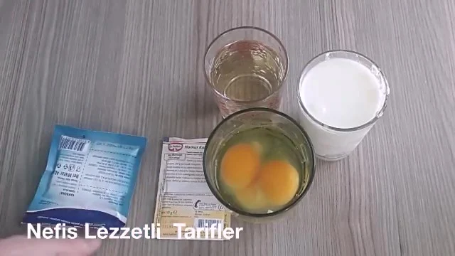 Dilber dudağı tatlısı malzemeleri