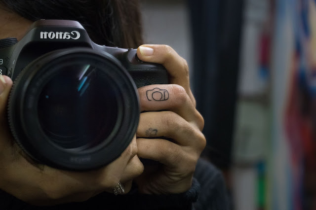 Minimalistic Camera Tattoo