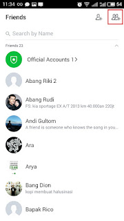 membuat grup di line lite