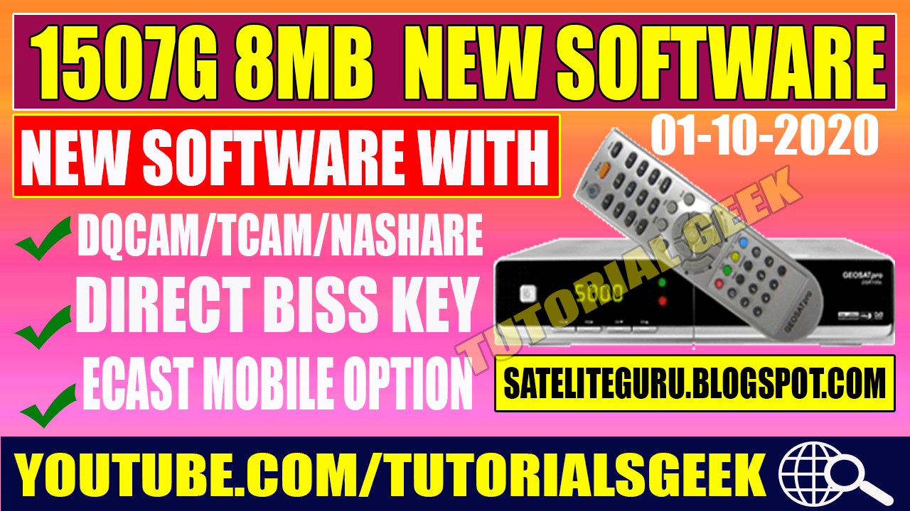 1507G 8MB BOXES NEW SOFTWARE VISION PREMIUM II E507 WITH ECAST & DIRECT BISS KEY OPTION