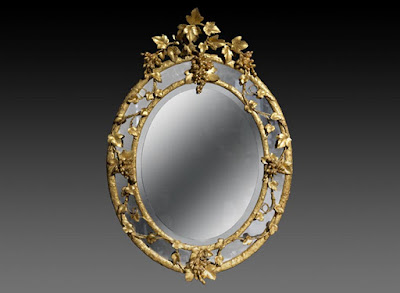 A beautiful antique mirror