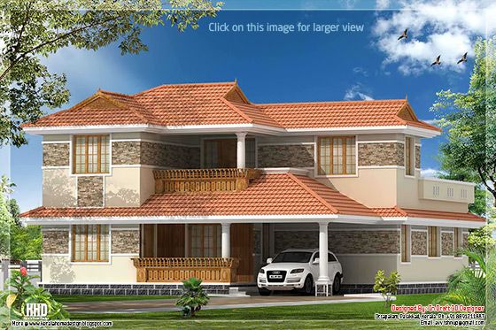 4 bhk Kerala style villa