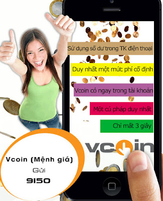 nạp thẻ Vcoin bằng thẻ Viettel