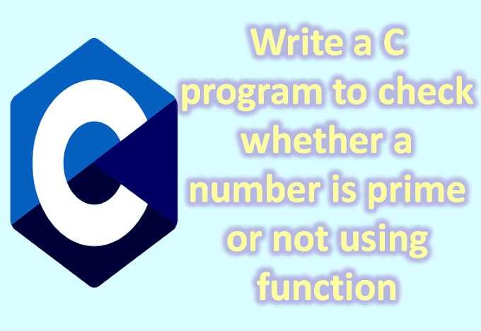 C Program to Check Whether a Number is Prime or Not
