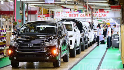 Krisis Semikonduktor Paksa Toyota Pangkas Target Produksi
