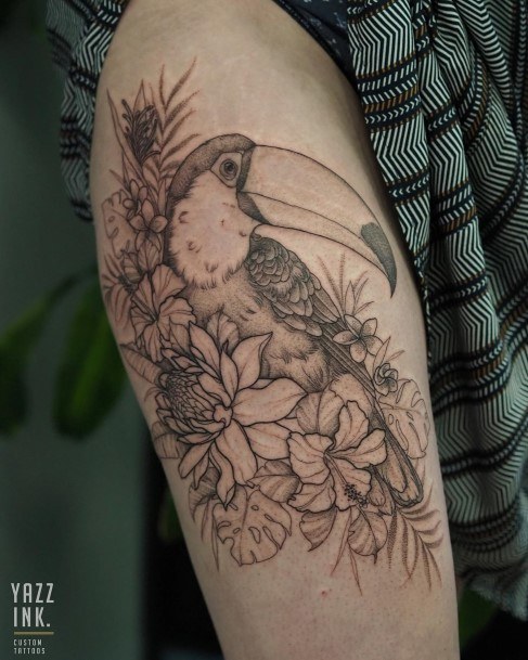 50 tatuagens de tucanos para mulheres