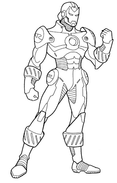 Top 10 Free Printable Iron Man Coloring Pages