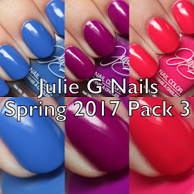 Julie G Nails Spring 2017 Pack 3