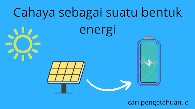 energi cahaya diubah menjadi energi listrik