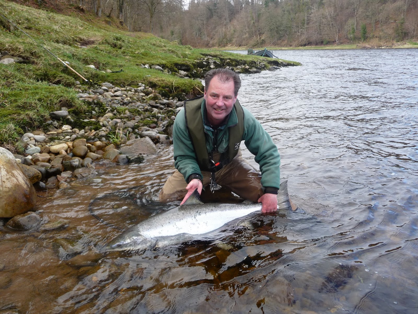 Salmon Fishing Scotland.: Salmon Fishing Scotland Large Spring