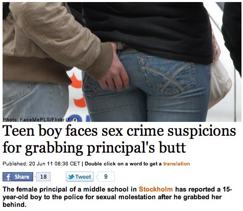  is this So what about that teen boy who grabbed his principal's butt
