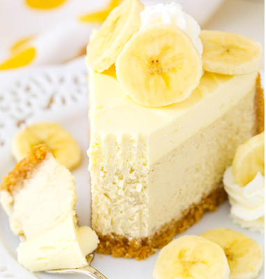 BANANA CREAM CHEESECAKE #dessert
