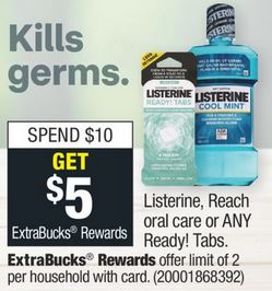 CVS Deals on Listerine Mouthwash $0.49 4/26-5/2