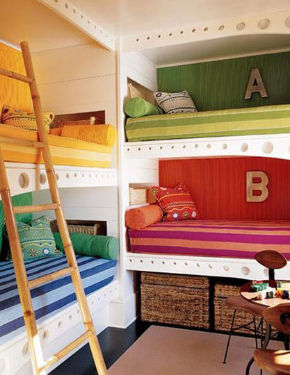 built in bunk bed plans