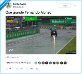   Qué grande, Fernando Alonso, fórmula 1, tractor