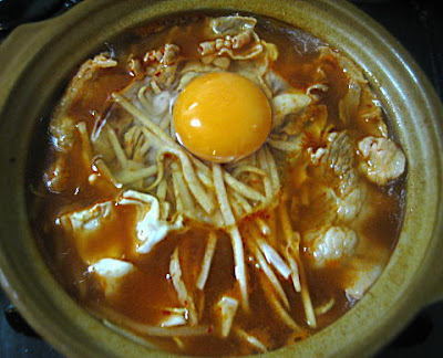 玉子をのせる