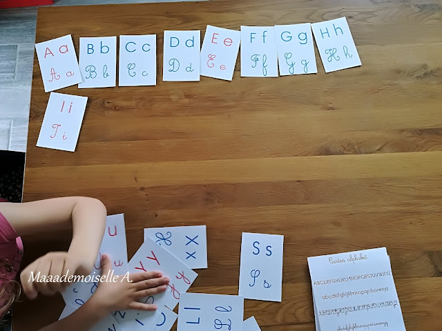 || Activités autour des cartes de nomenclature : reconnaitre les lettres de l'alphabet