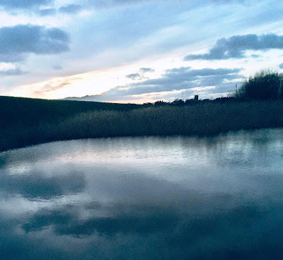 Twilight view of Paull Nature Reserve East Yorkshire