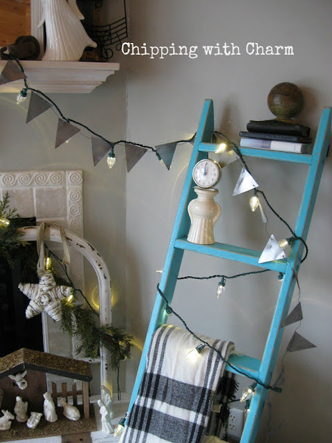 Chipping with Charm: Christmas Mantel 2015...www.chippingwithcharm.blogspot.com